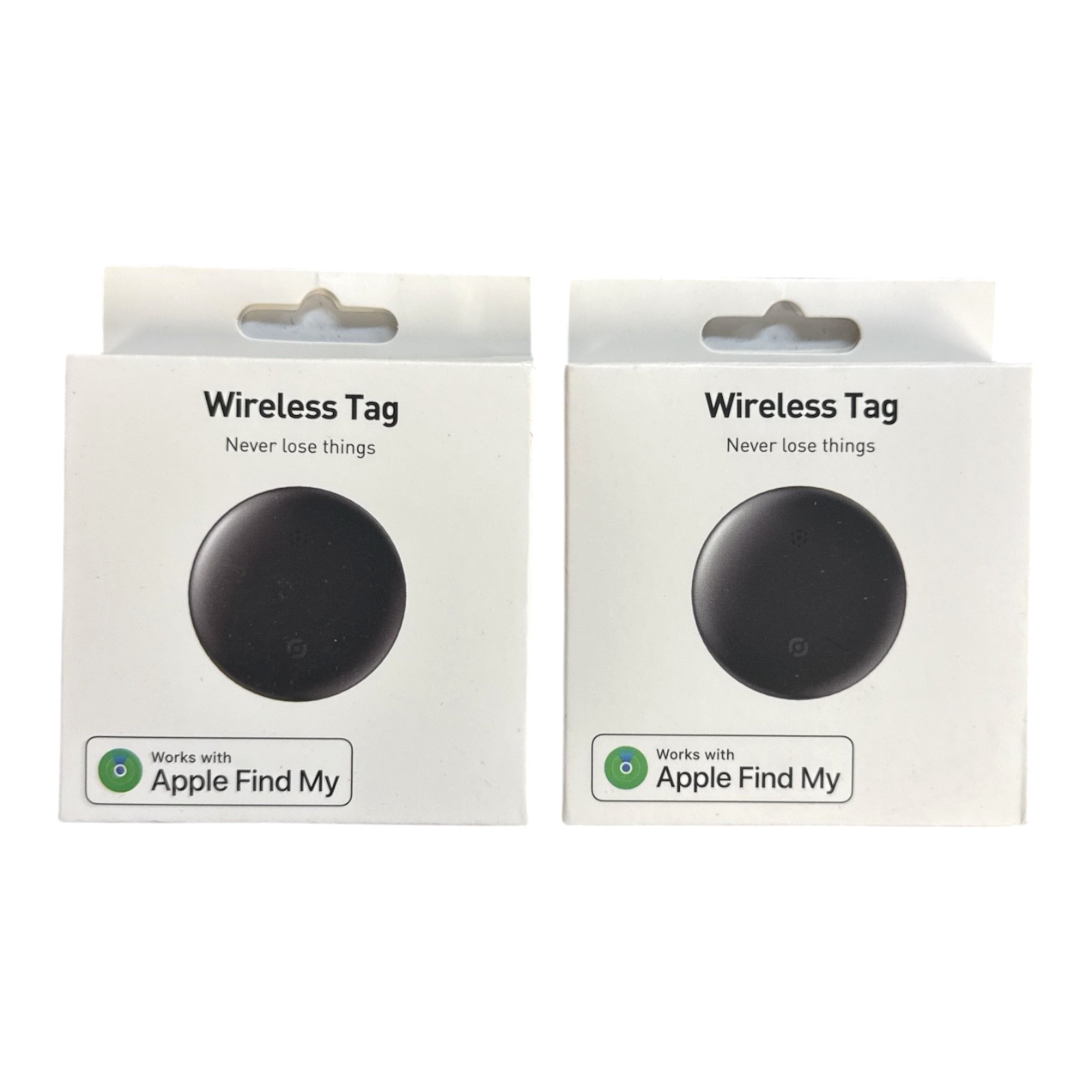 Air Tracker Tags-2 Pack | Smart Tracker Works with Apple Find My App(iOS), 2x