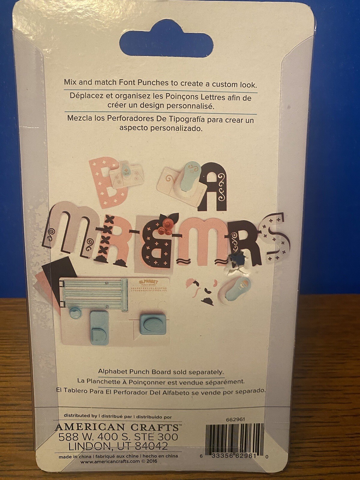 New We R Memory Keepers Elegant Font Punch #662961