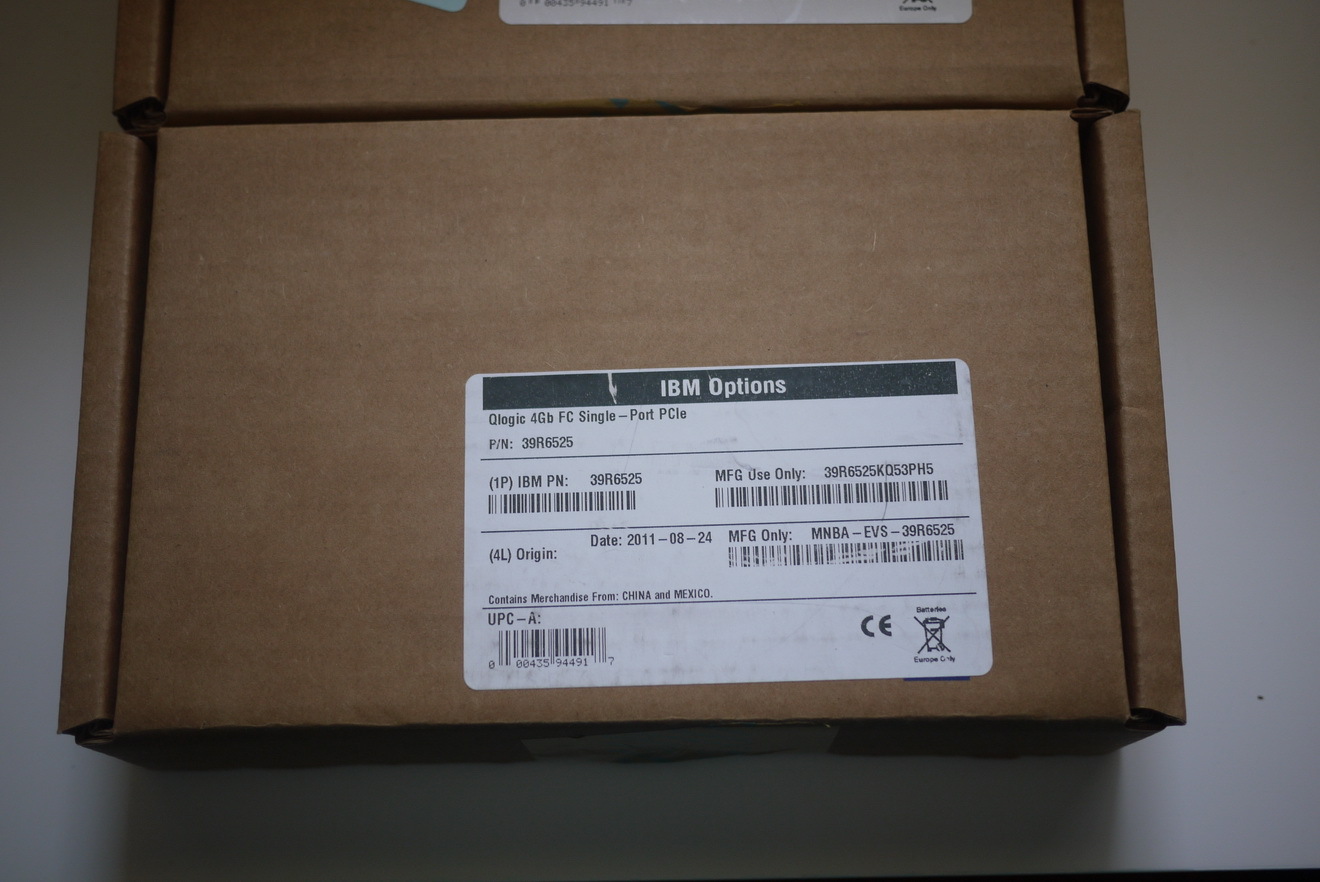 Brand New 39R6525 39R6526 QLogic QLE2460 4Gb FC PCI-e Single Port IBM System x