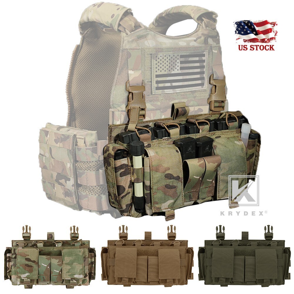 KRYDEX Tactical MF IV Placard 556 & 9mm Mag Pouch Front Panel for Carrier Vest