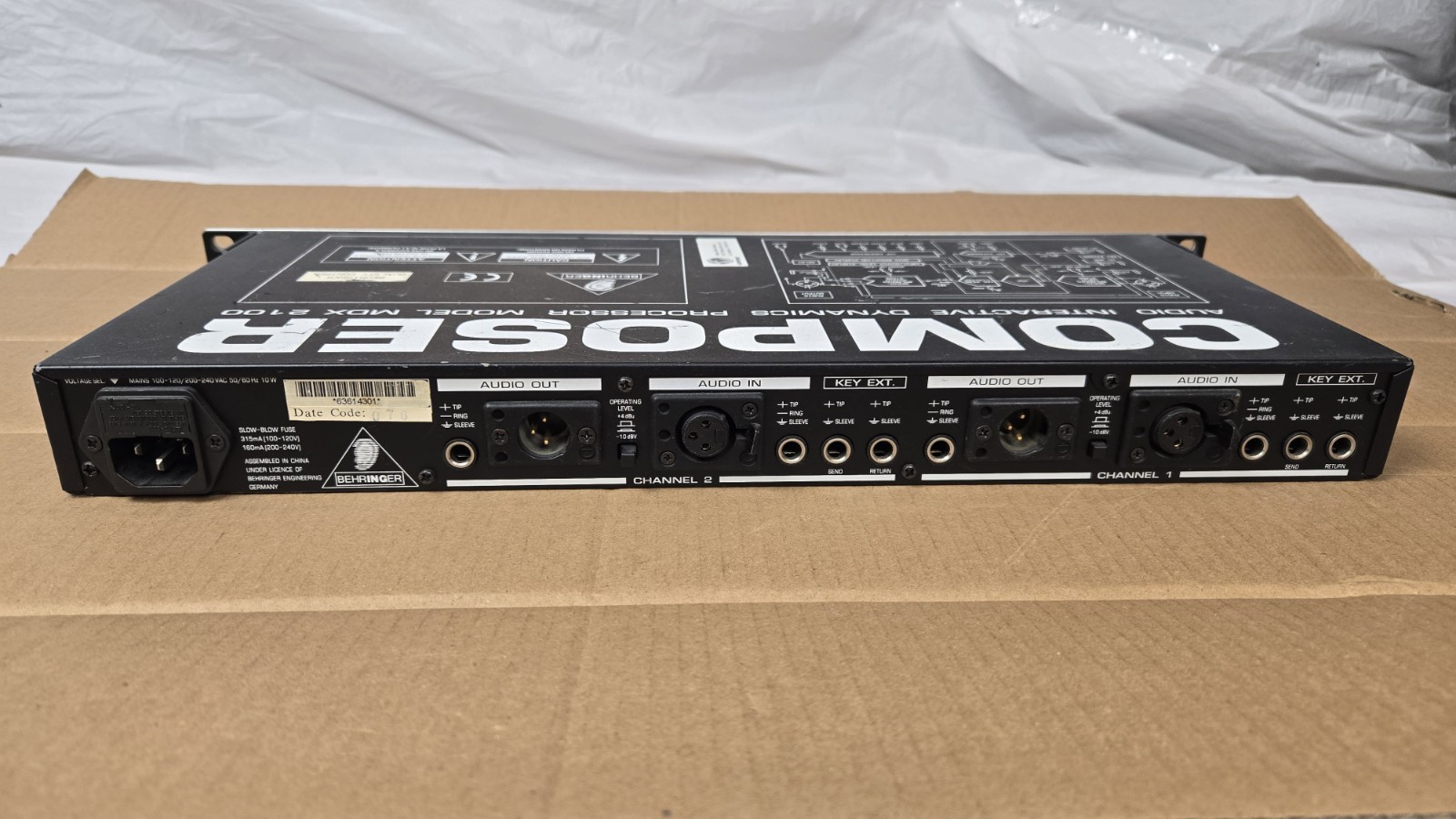 Behringer Composer MDX2100 Audio Interactive Dynamics Processor READ DISCRIPTION