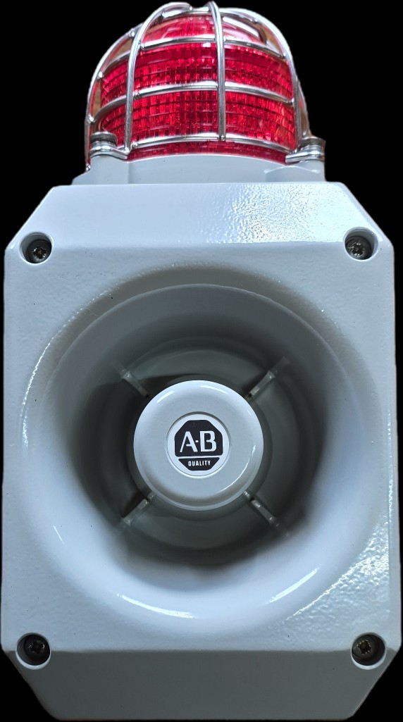 Allen-Bradley 855XM-CGMA10DA4 Alarm Horn/Strobe 115-125V AC Red Xenon