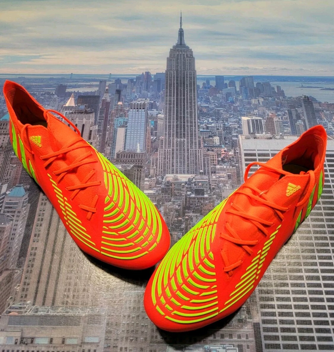 Adidas Predator Edge.1 SG Soccer Cleat Shoe Solar Red Mens Size 9.5 GW1016 New