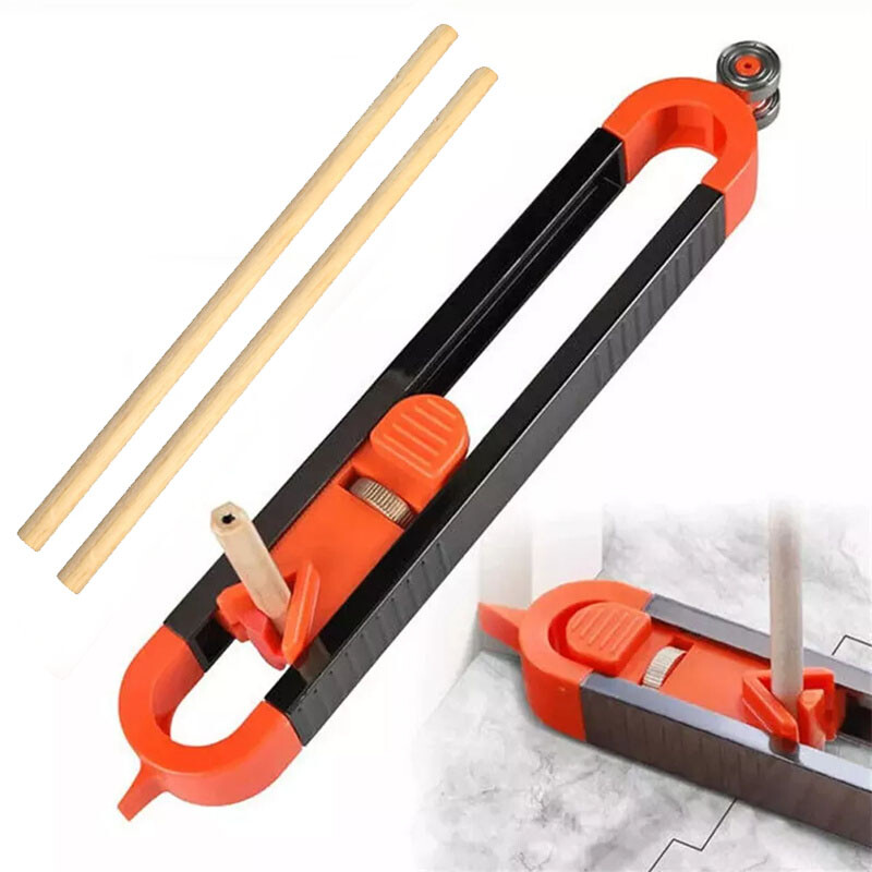 2026 NEW Profile Scribing Ruler Contour Gauge with Lock - Precise Scribe Tool