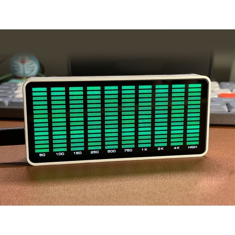 AK1016-GW Green LED Light Music Spectrum Rhythm Light Spectrum Display pe66