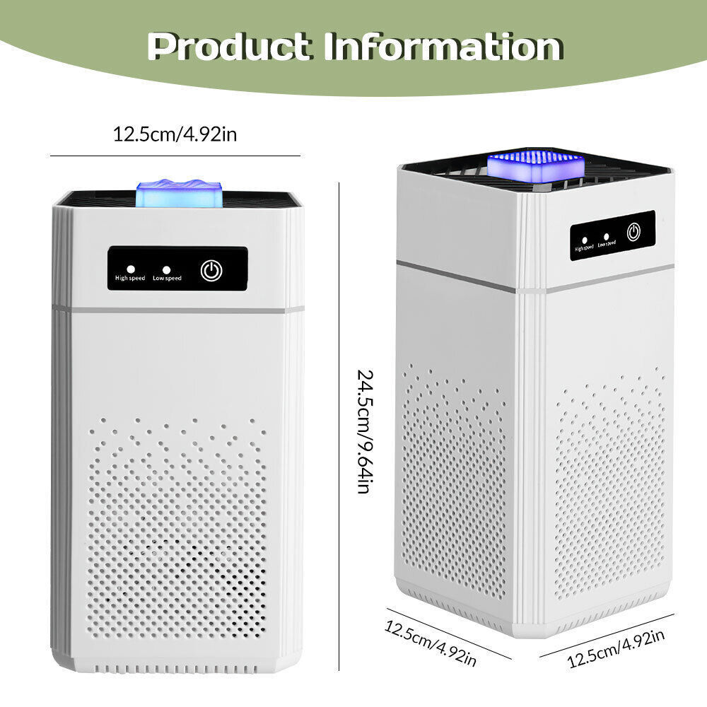 HEPA Air Purifier Home Large Room Air Cleaner for Allergies Smoke Mold Odor Dust