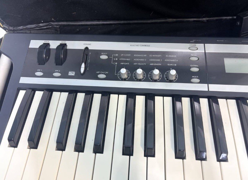 Korg X50 Music Synthesizer Keyboard with Adapter & Soft Case