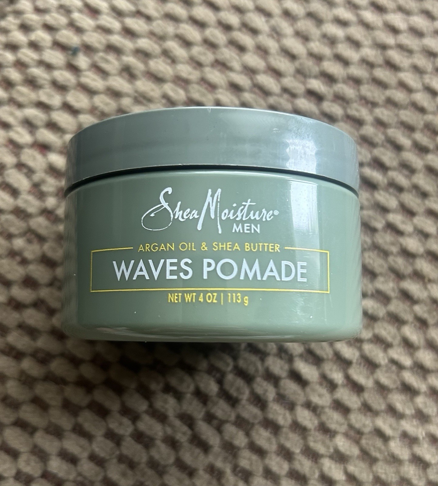 ❤️SheaMoisture Men Waves Pomade Argan Oil & Shea Butter 4oz Hair Styling ❤️