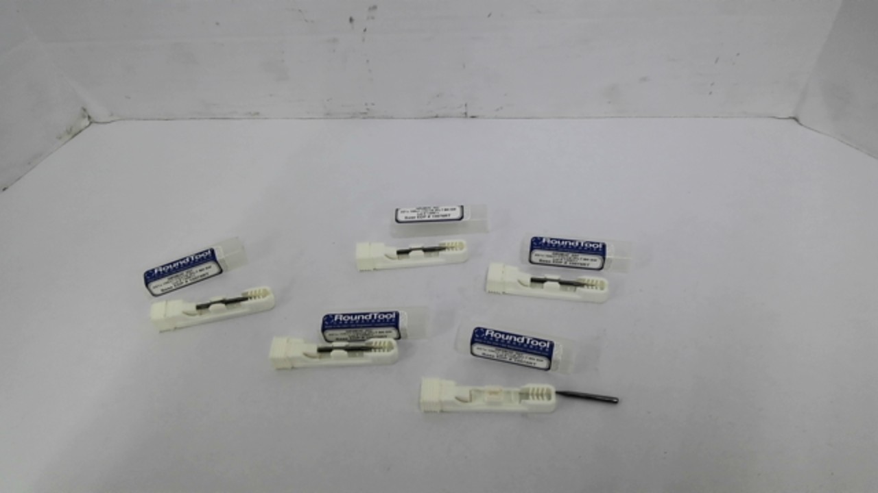 RoundTool Laboratories GR2BUC Drill Bits .021X.105X1-1/2X1/8 2FLT Lot Of 5