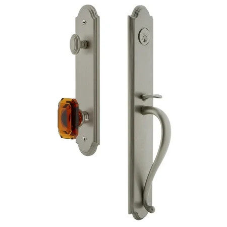 Grandeur Solid Brass Rose Keyed Entry Single Cylinder Full Plate