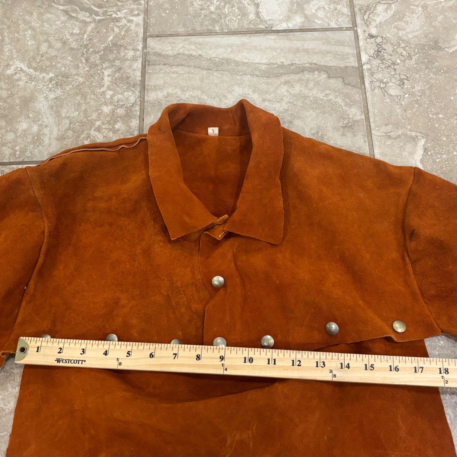 Men's Cowhide Leather Welding Capr Size Large