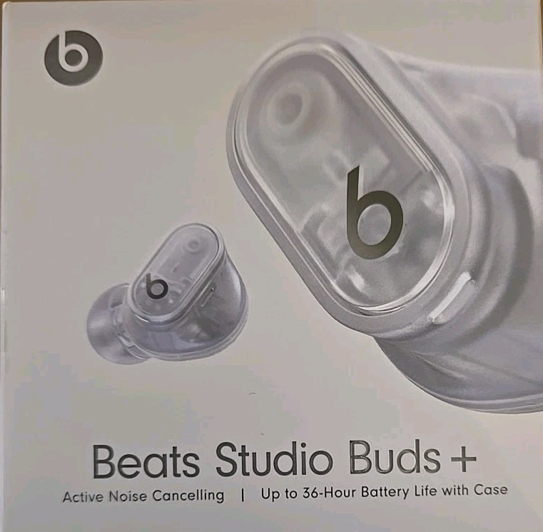 Beats by Dr. Dre -Beats Studio Buds + Wireless Noise Cancelling /Clear Brand New
