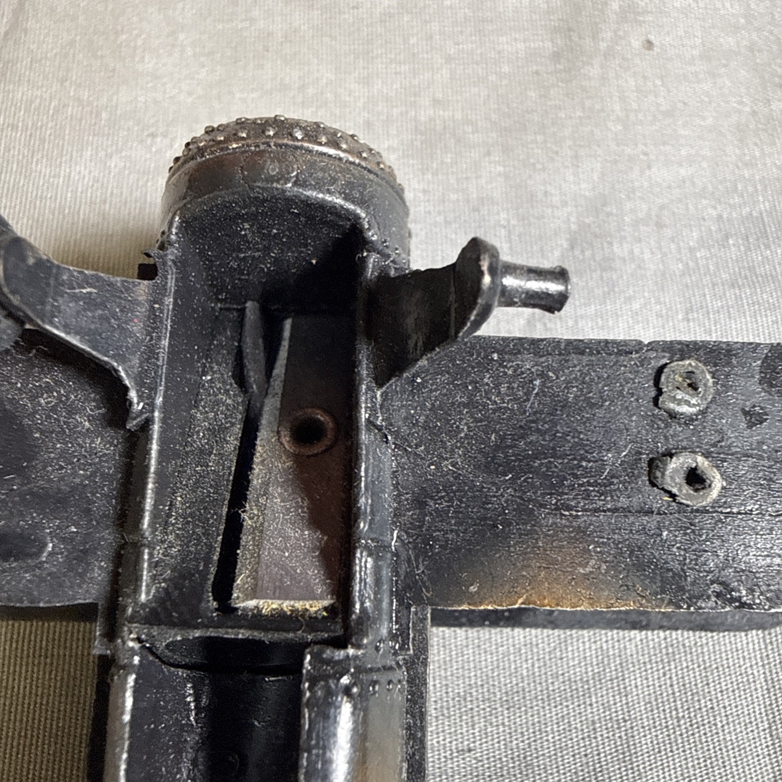 Vintage Metal Airplane Pencil Sharpener 3” Damaged