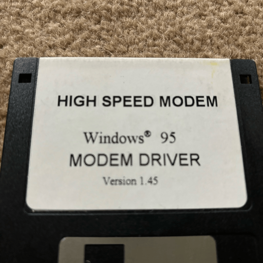 High Speed Modem Windows 95 Modem Driver Version 1.45 Floppy Disk