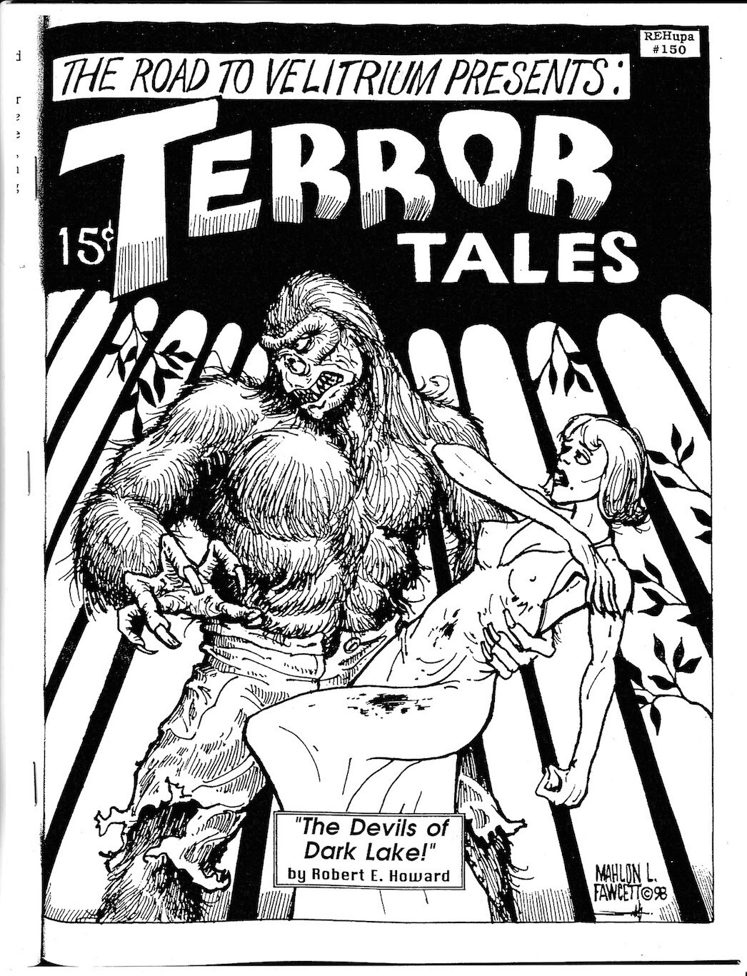 THE DEVILS OF DARK LAKE by Robert E. Howard - horror story - 1998 REHUPA fanzine