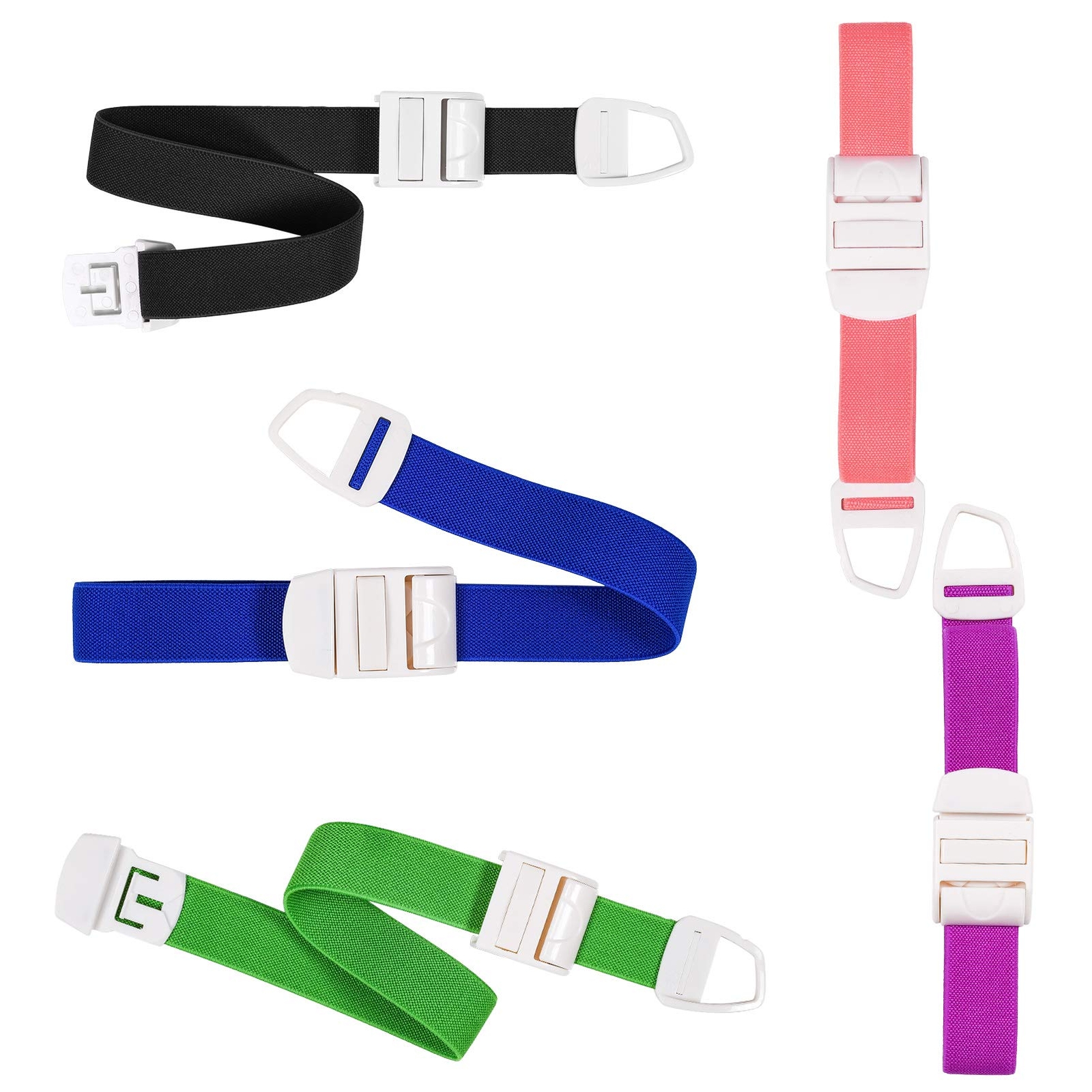 5 Pack Tourniquets for Blood Drawing, Adjustable Tourniquets Medical Emergenc...