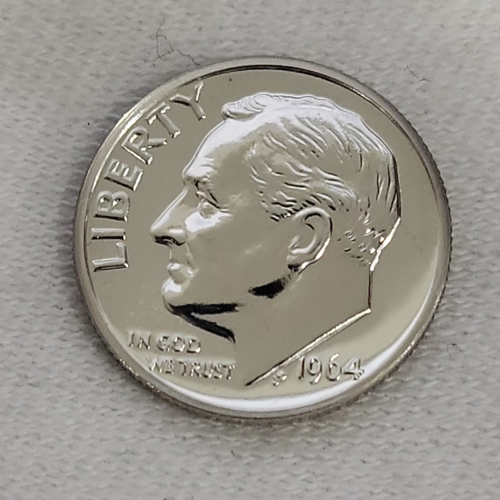 1964 Dime Proof in BU Condition
