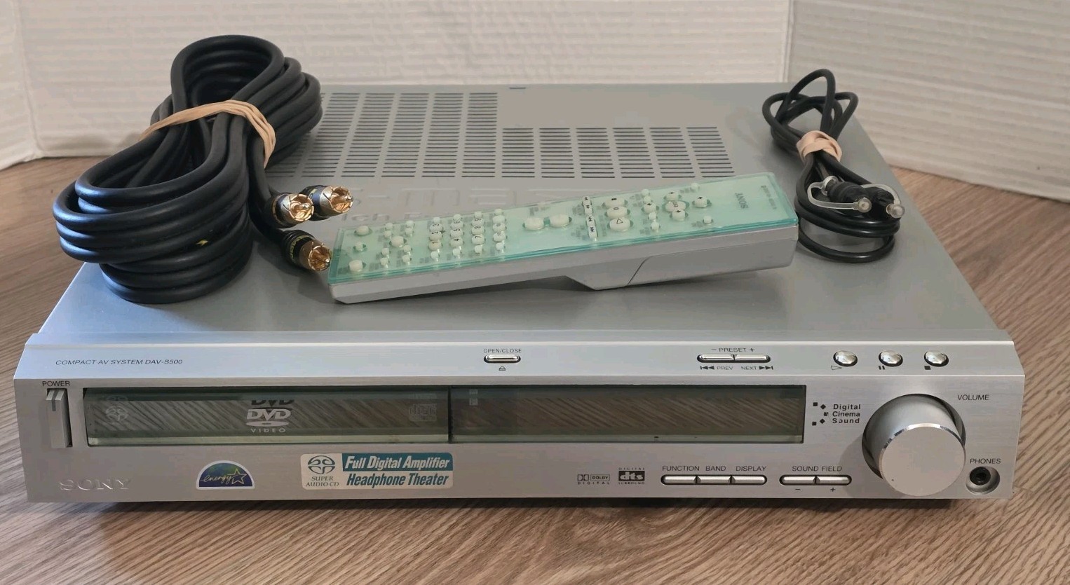 Sony S-Master 5.1 Inch Digital Amplifier CD / DVD Sound System W Remote & Cables