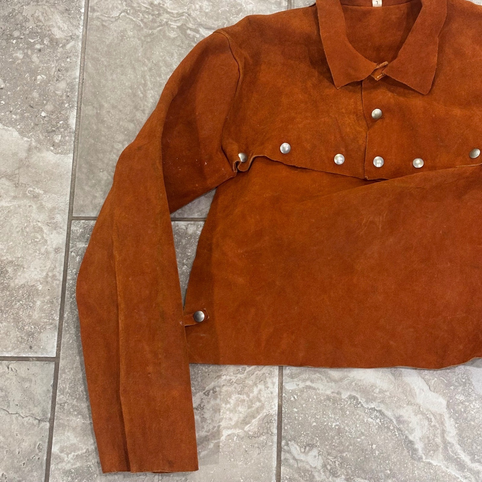 Men's Cowhide Leather Welding Capr Size Large