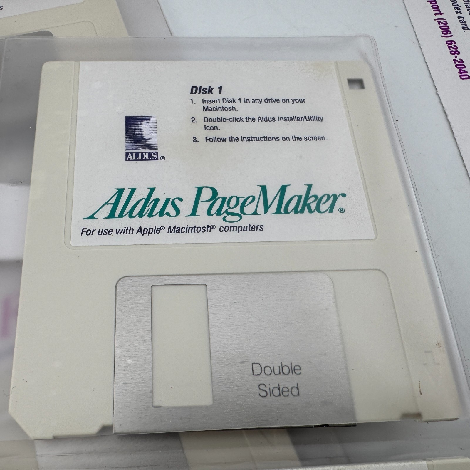Vintage Apple Macintosh Software 3.5" Floppy Disks Aldus Freehand Pagemaker