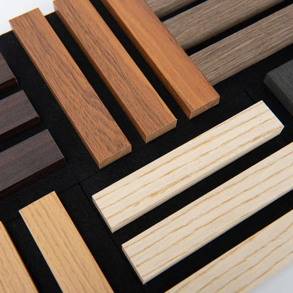 Samples Pack 1/2 Ft.X1/2 Ft.Mdf Decorative Wall Paneling,Multi-Colored Slat Acou