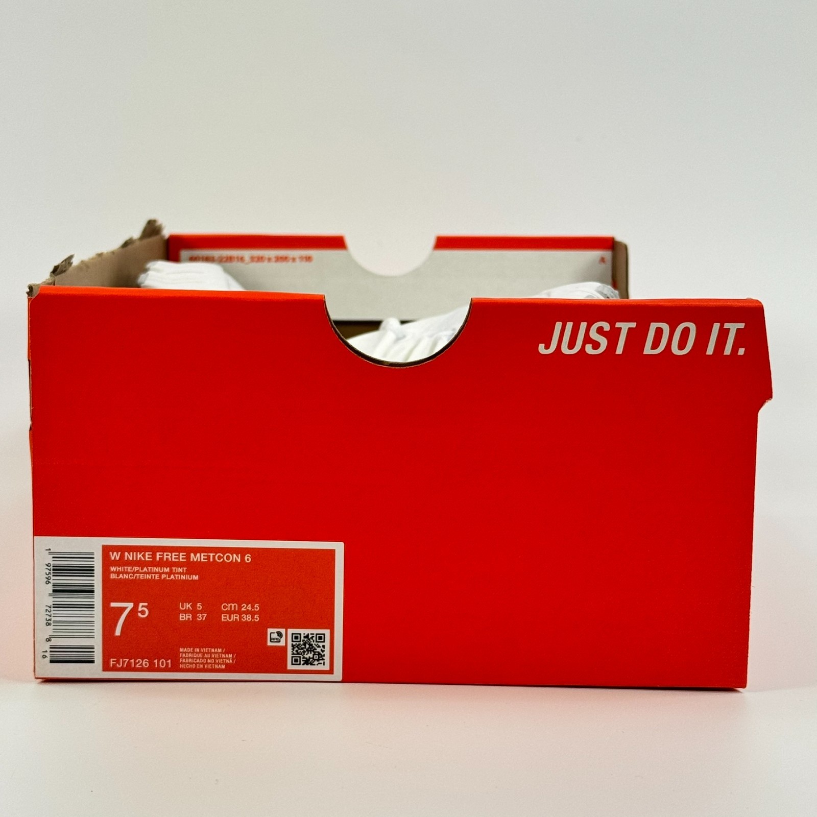 Nike Women's Free Metcon 6 'White Platinum Tint' FJ7126-101 Gym Multi Size