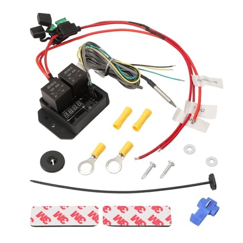 12V 24V Digital Radiator Fans Controller Switch Adjustable Temperature Range