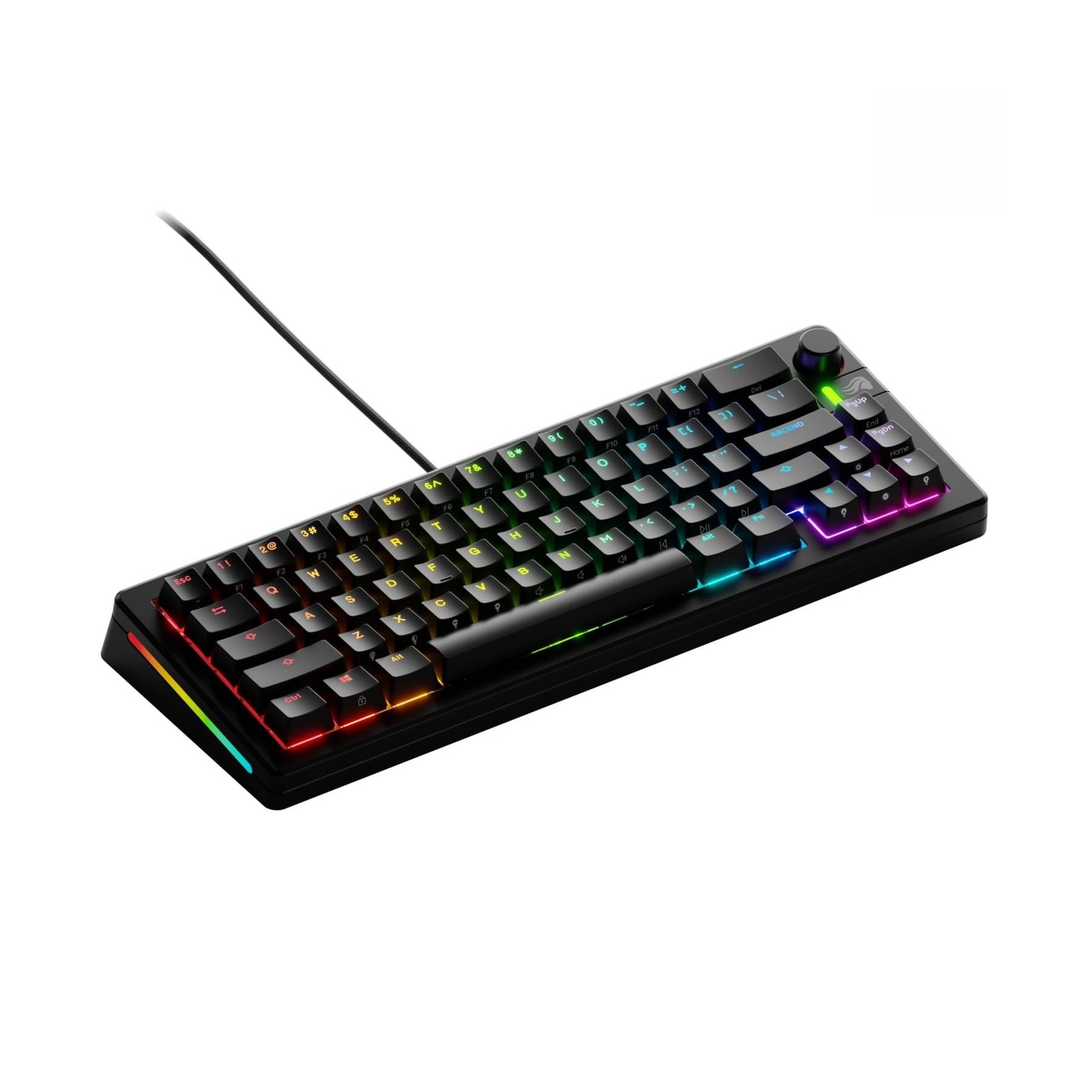 Glorious Gaming - GMMK 3 Custom Mechanical Gaming Keyboard with Knob, 65% Com...