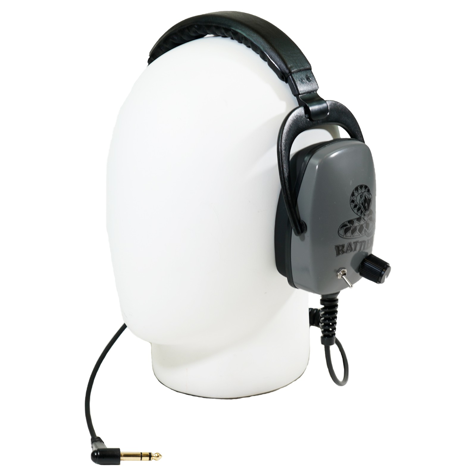 DetectorPro Rattler Platinum One-Sided Headphones w/ 1/4" Angle Plug