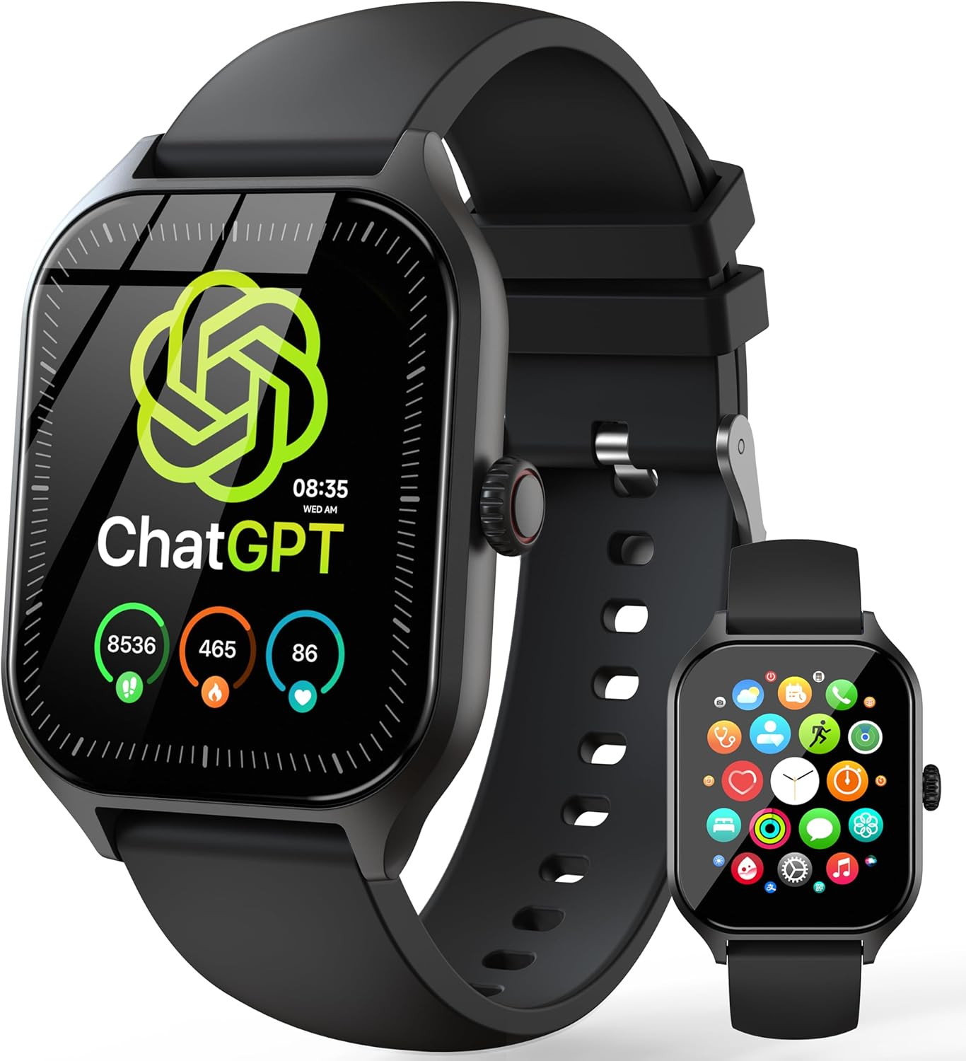 Chatgpt AI Translation Smart Watch, AMOLED Display Fitness Tracker, Fitness Watc