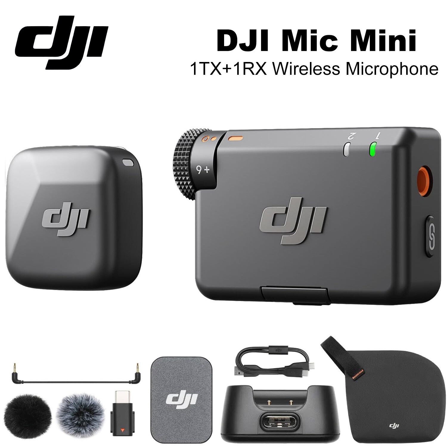 DJI Mic Mini: 400m Wireless Lavalier Microphone for Detail-Rich Audio