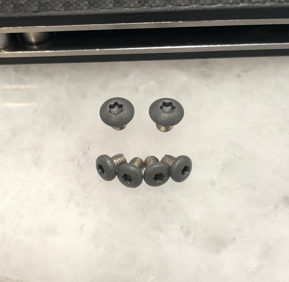 Gray Stainless Steel Pivot Scale & Pocket Clip Screws for Spyderco Smock C240CFP