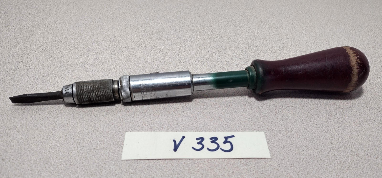 Vtg Yankee No. 135A Spiral Ratcheting Screwdriver North Bros. w/ Flat Tip (v335)