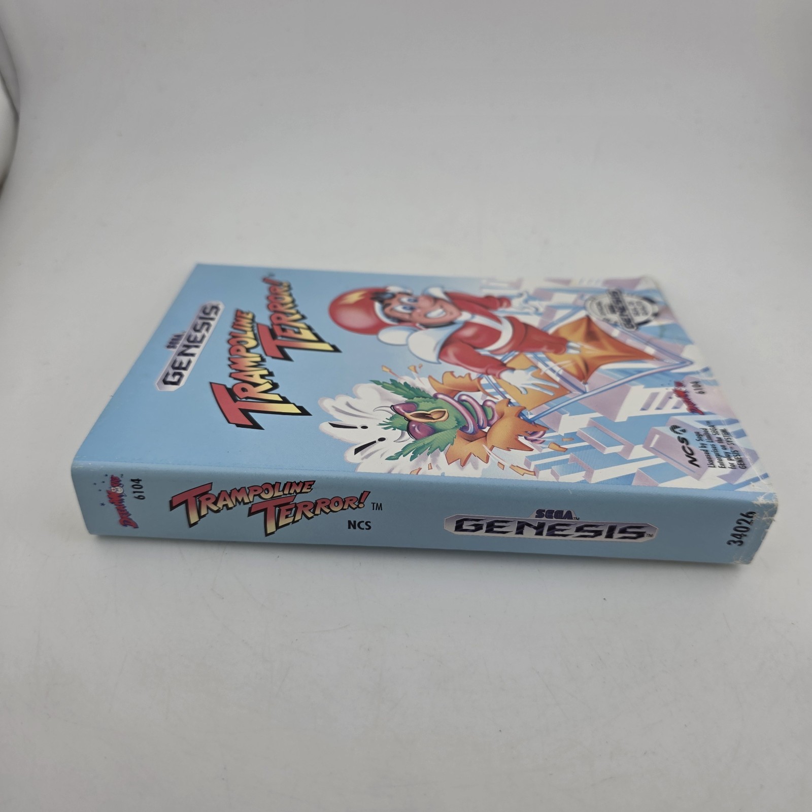 Trampoline Terror - Case Only - Sega Genesis - Authentic (No Game)