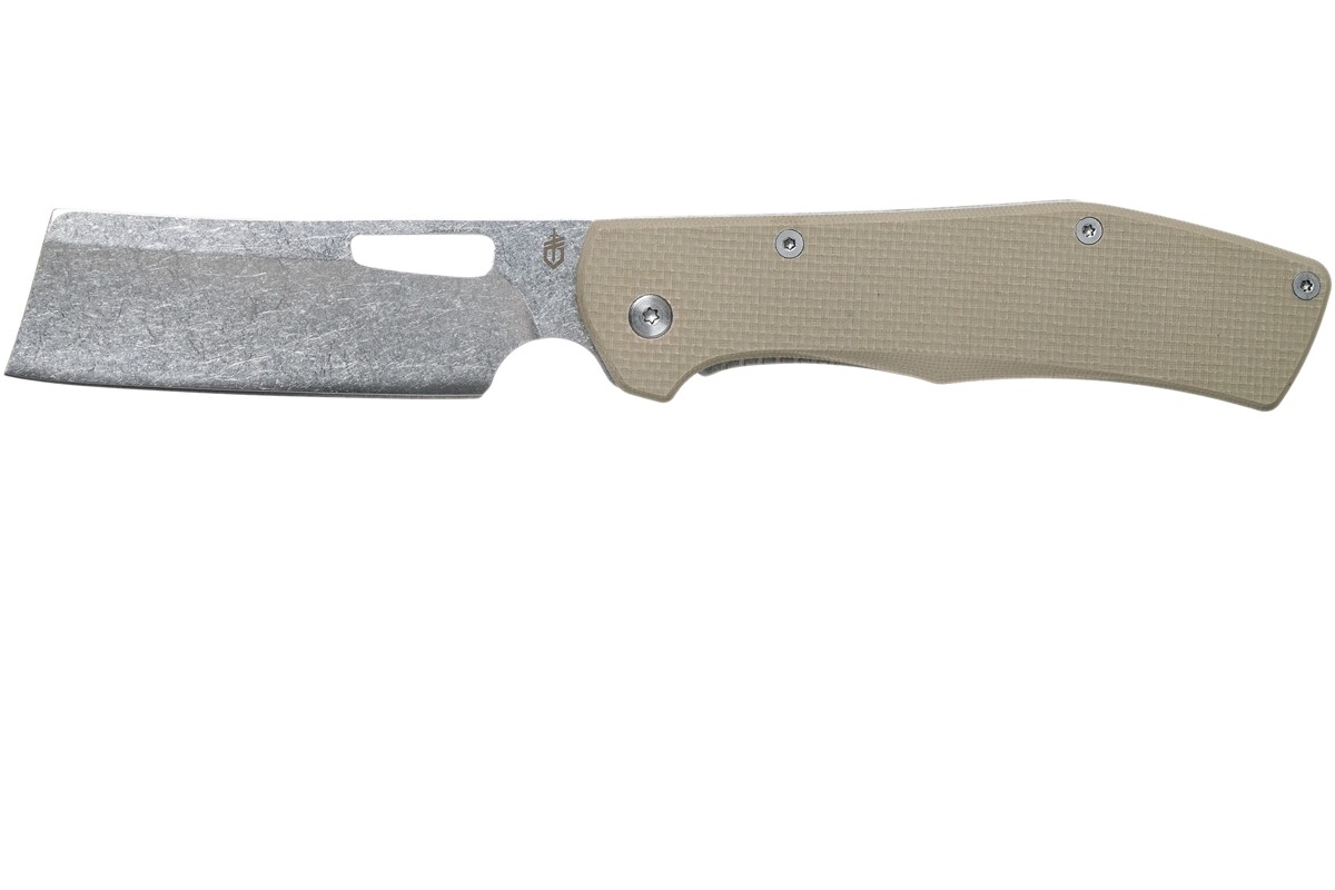 Gerber Flatiron Folding Cleaver Knife - Desert Tan GE31003476