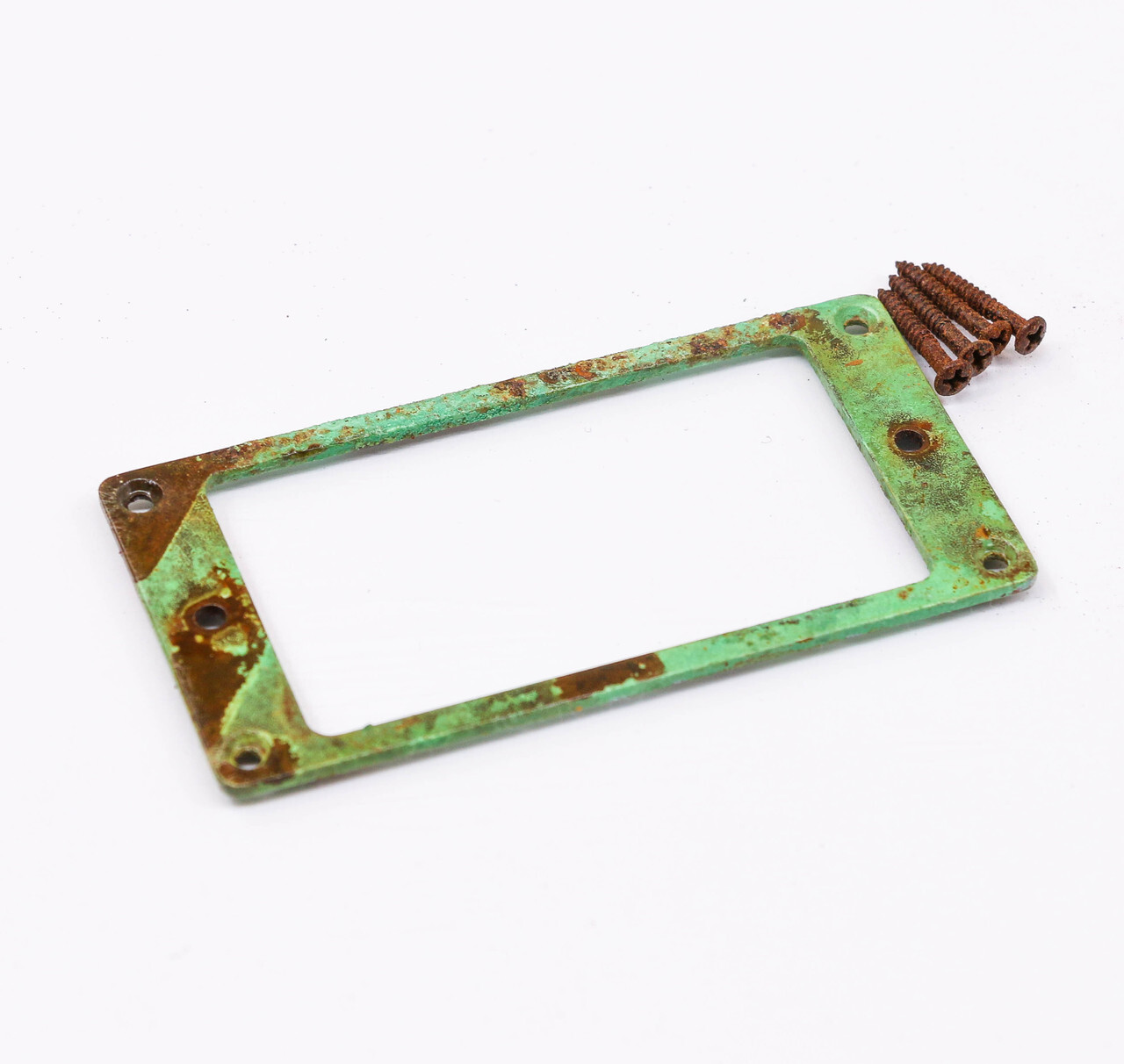AGP ™ - Single Aged Chrome Flat Bottom Metal Humbucker Ring #732570