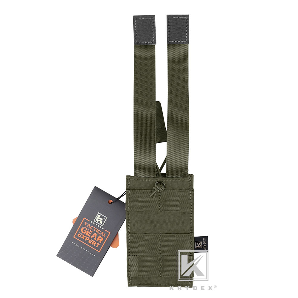 KRYDEX Single 5.56 .223 Mag Pouch Open Top Tactical Mag Carrier MOLLE Modular