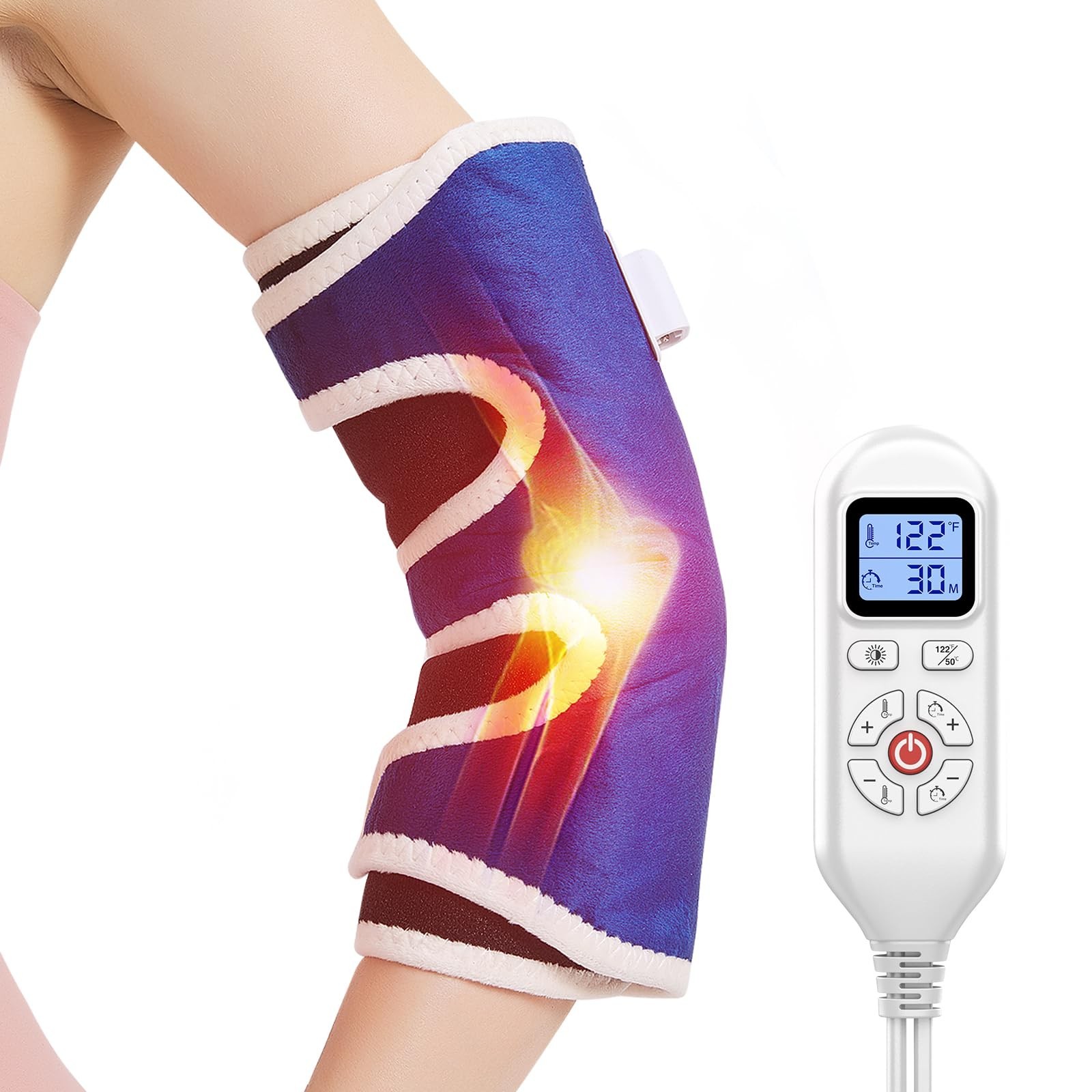 AOKESTE Elbow Heating Pad for Tennis Elbow and Tendonitis, Arm Heating Pad fo...