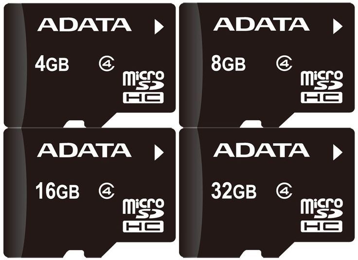 WHOLESALE LOT OF 5 ADATA SD CARD 4GB 8GB 16GB 32GB 64GB With Adapter Class 4