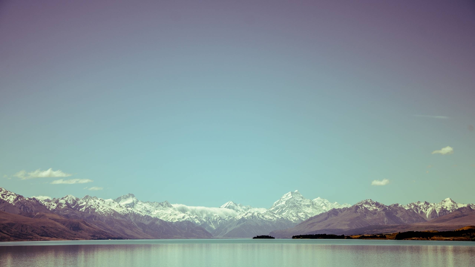 Landscape mountains sky water lake nature Custom Gaming Mat Desk