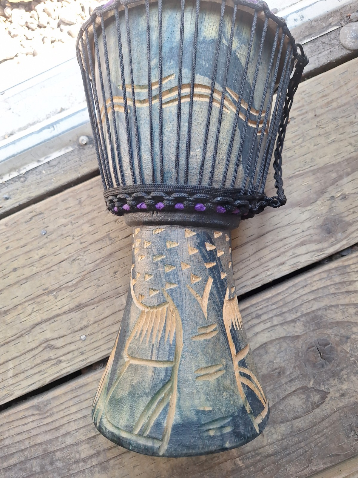 hand carved Djembe drum african