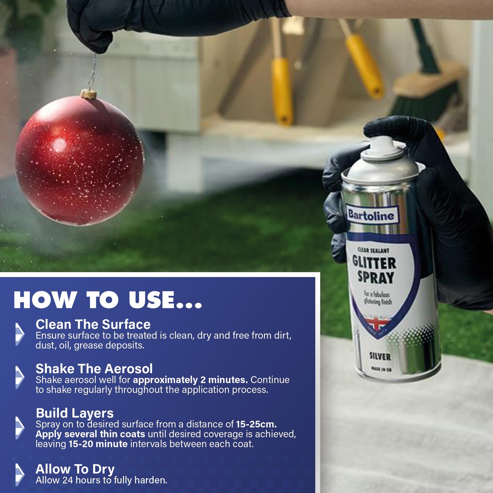 Bartoline Spray Clear Sealant Silver 13.5 Oz 3 - Spray Gloss