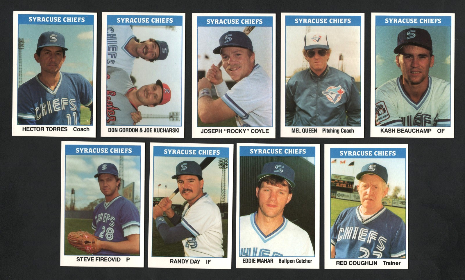1987 Syracuse Chiefs Minor League Baseball Team Set #TS525