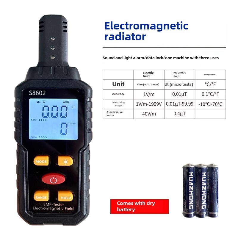 Digital Electromagnetic Radiation Tester, Omnidirectional Radiation Detector