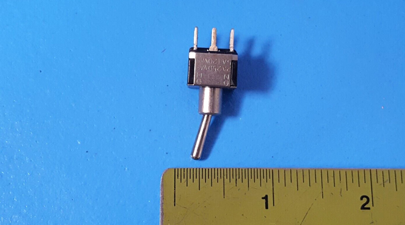 ( 2 PCS) Toggle Switch, 1203, TEC INC., 2A( 250VAC), 5A ( 120VAC)