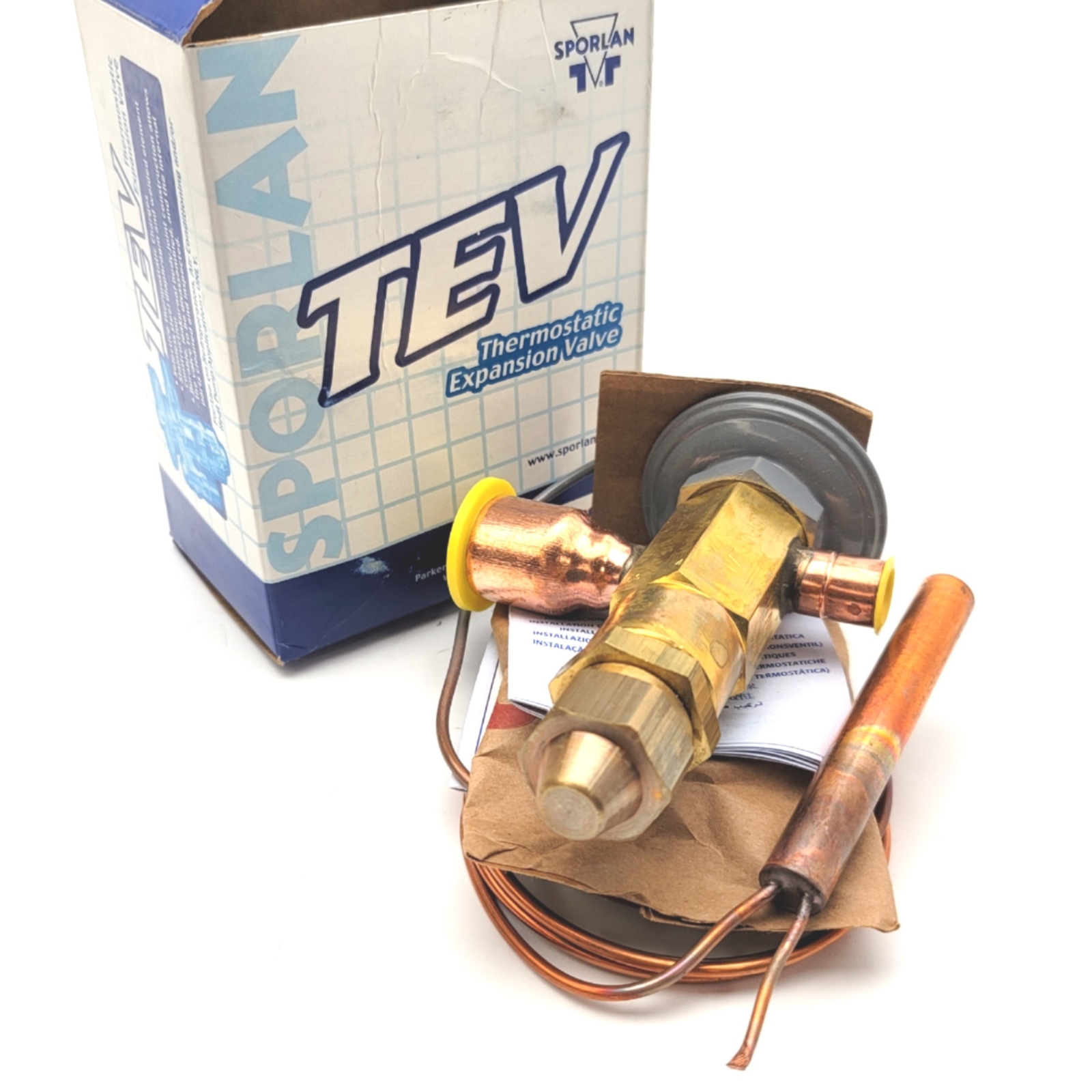 Parker Sporlan 128932 SS-4-C Thermostatic Expansion Valve 1/2"ODF 7/8"ODF R404A