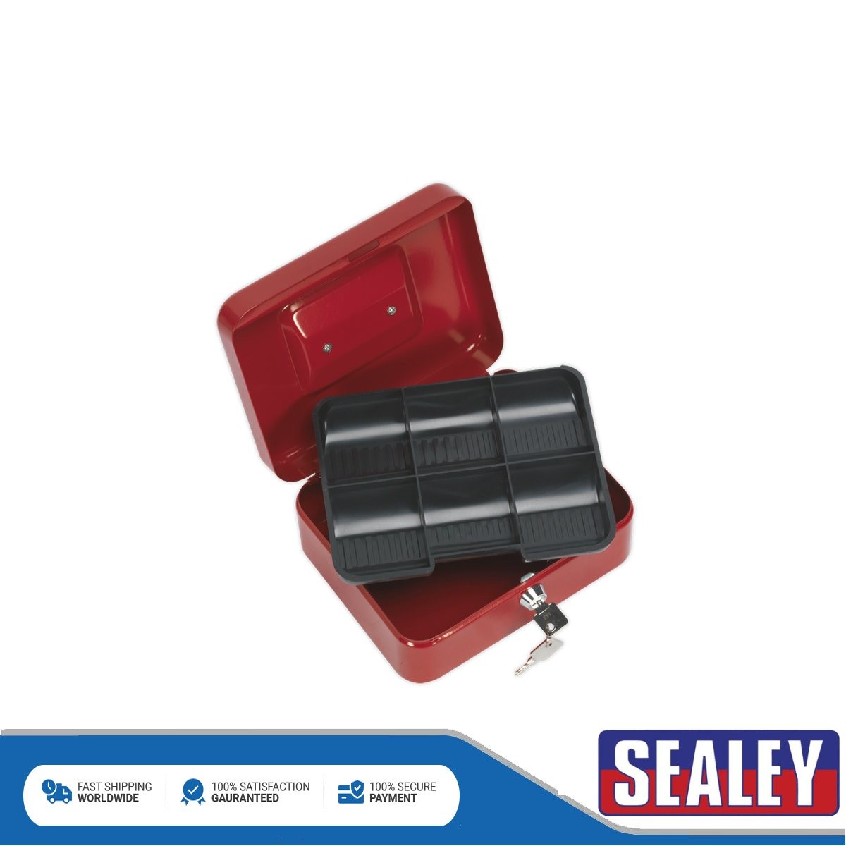 Sealey Key Lock Cash Box 200 x 160 x 90mm SCB2