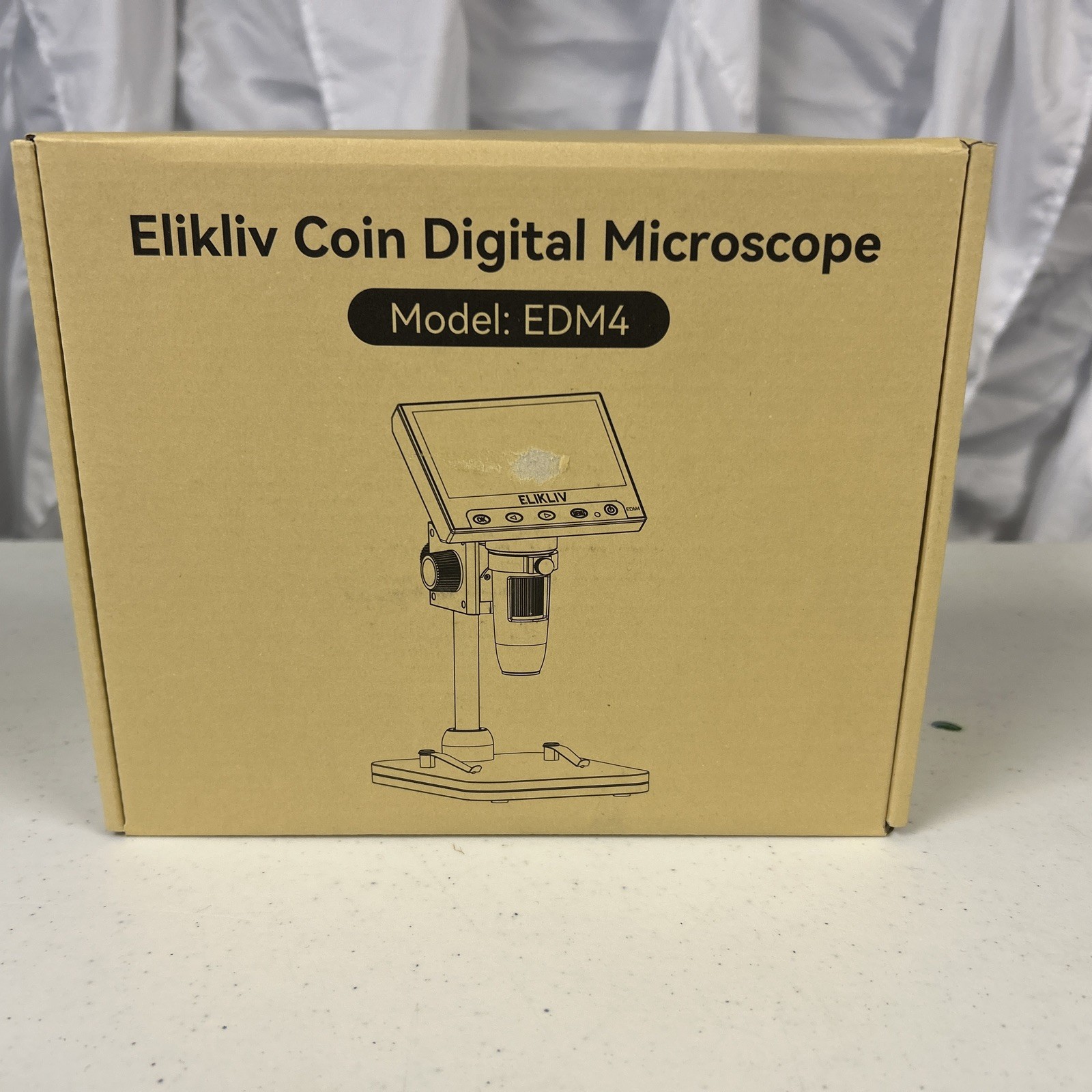 Elikliv EDM4 Max LCD Digital Microscope Coin PCB Inspection Camera New Open Box