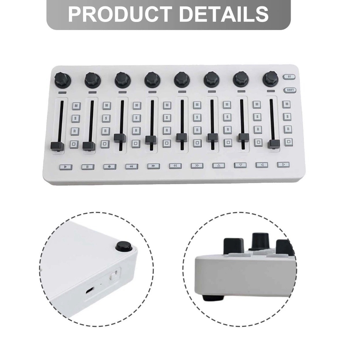 SMC Mixer Midi Controller - Wireless, Battery Operated, Compatible with Most DAW