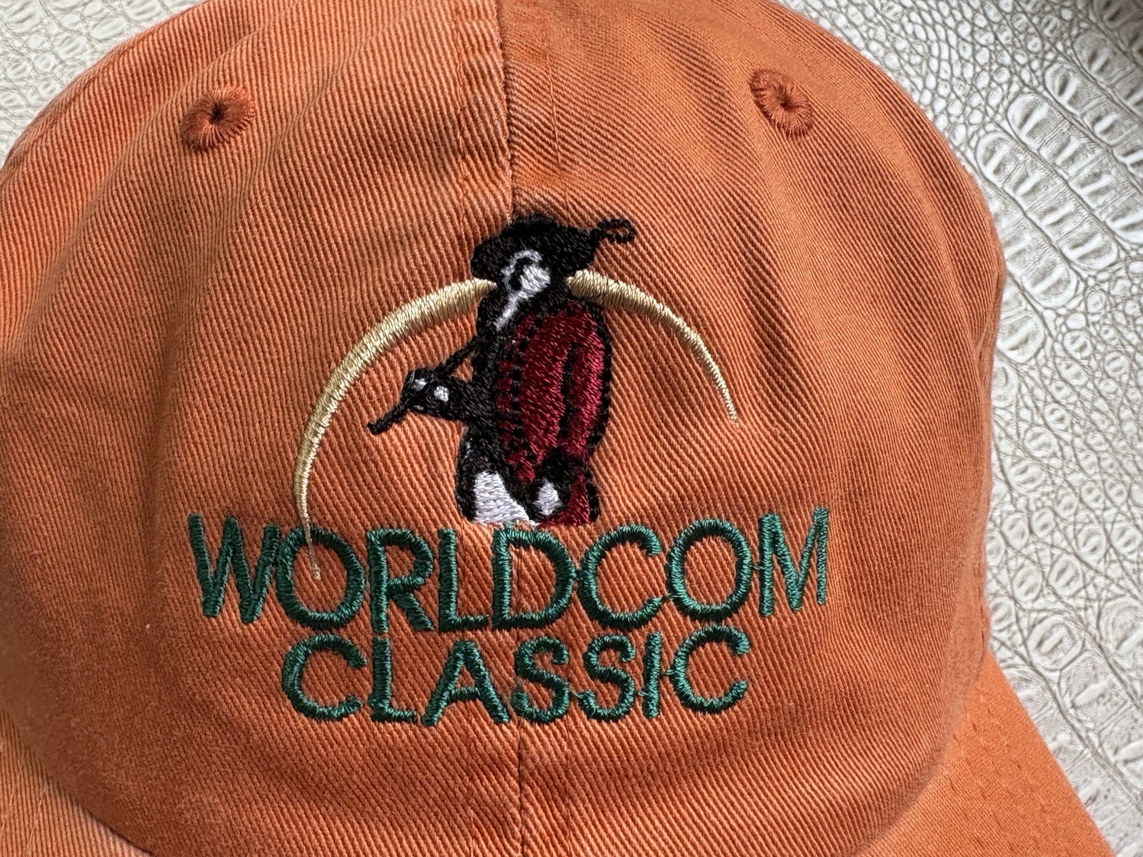 VTG 2001 Worldcom Classic Golf Hat Cap Strapback Embroidered Cotton Heritage HHI